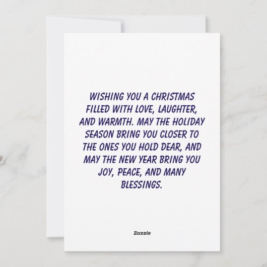 kerstkaart (Achterkant)