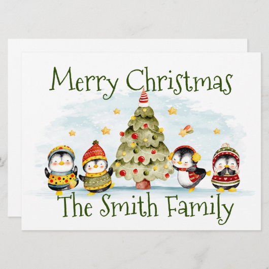 Kerstkaart (Voorkant / Achterkant)