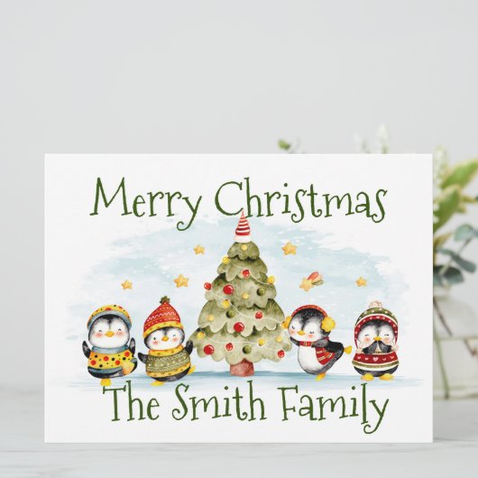 Kerstkaart (Staand voorkant)