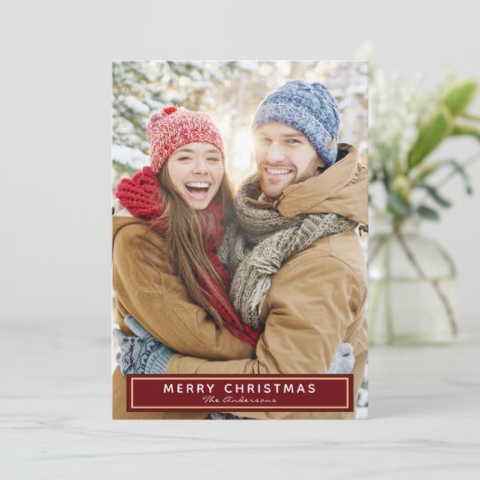 kerstkaart (Staand voorkant)