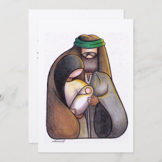 Kerstkaart (Voorkant / Achterkant)