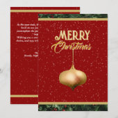 Kerstkaart (Voorkant / Achterkant)