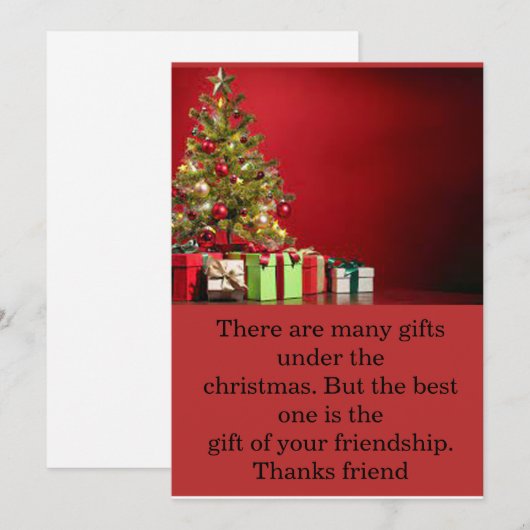 kerstkaart (Voorkant / Achterkant)