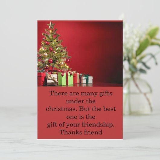 kerstkaart (Staand voorkant)