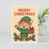 Kerstkaart (Staand voorkant)