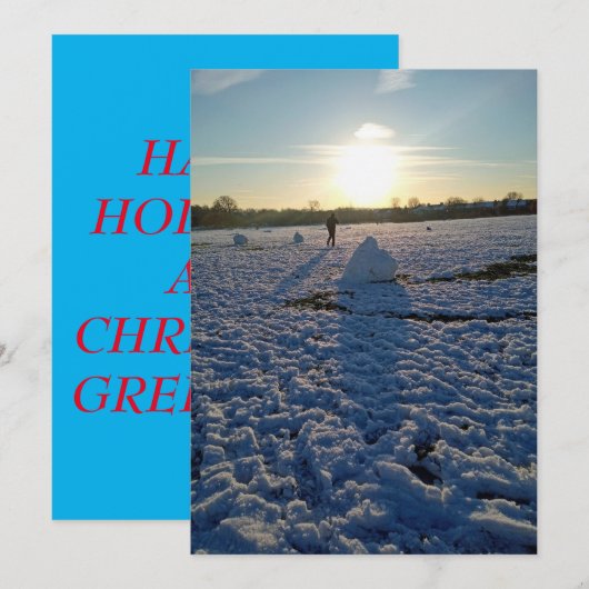 Kerstkaart (Voorkant / Achterkant)