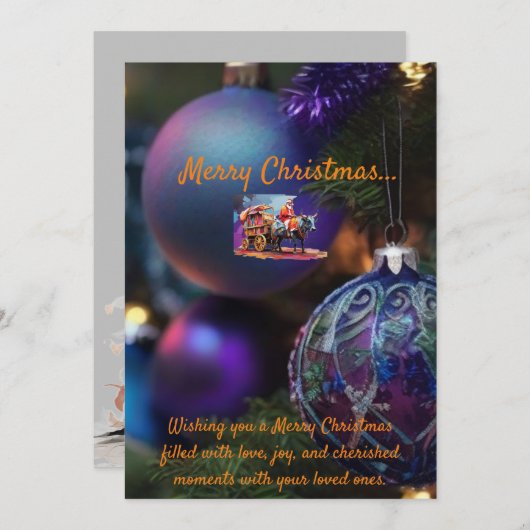 kerstkaart (Voorkant / Achterkant)