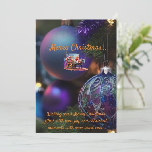 kerstkaart (Staand voorkant)