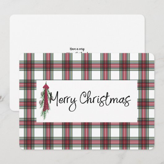 kerstkaart (Voorkant / Achterkant)