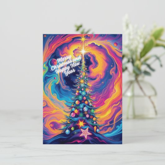 kerstkaart (Staand voorkant)