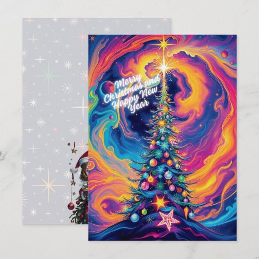 kerstkaart (Voorkant / Achterkant)