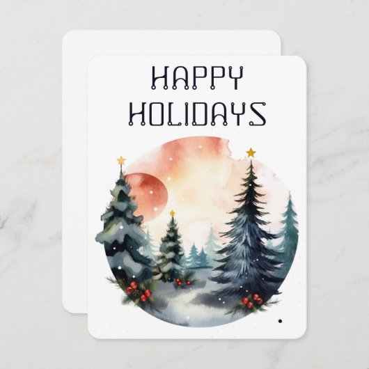 Kerstkaart (Voorkant / Achterkant)