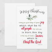 kerstkaart (Voorkant / Achterkant)