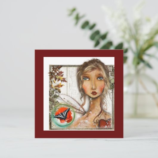 kerstkaart (Staand voorkant)