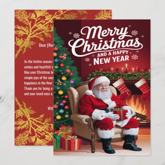 kerstkaart (Voorkant / Achterkant)