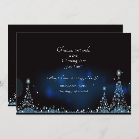 Kerstkaart (Voorkant / Achterkant)