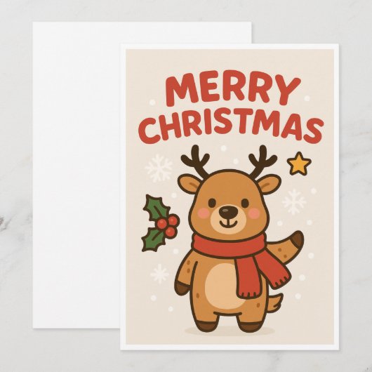 Kerstkaart (Voorkant / Achterkant)