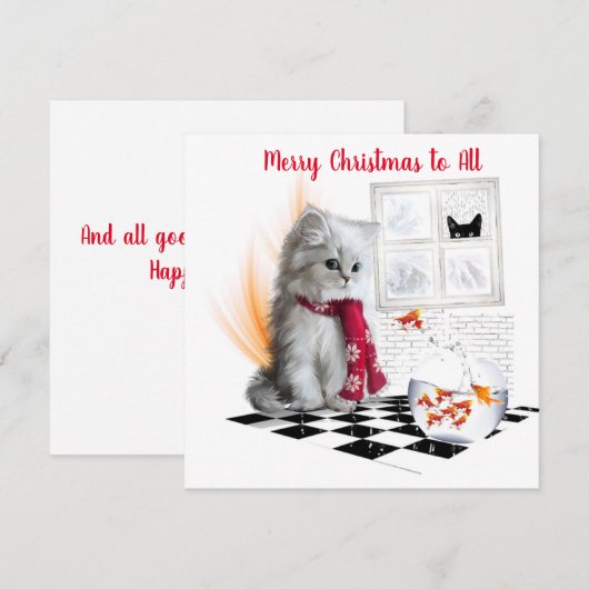 kerstkaart (Voorkant / Achterkant)