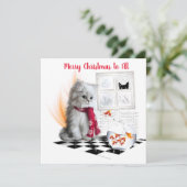 kerstkaart (Staand voorkant)