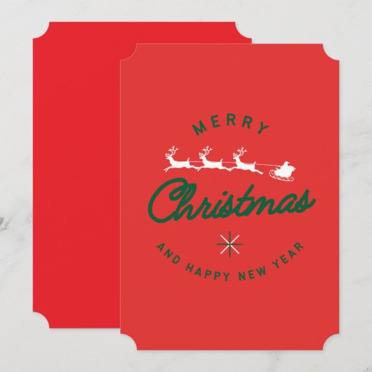 Kerstkaart (Voorkant / Achterkant)