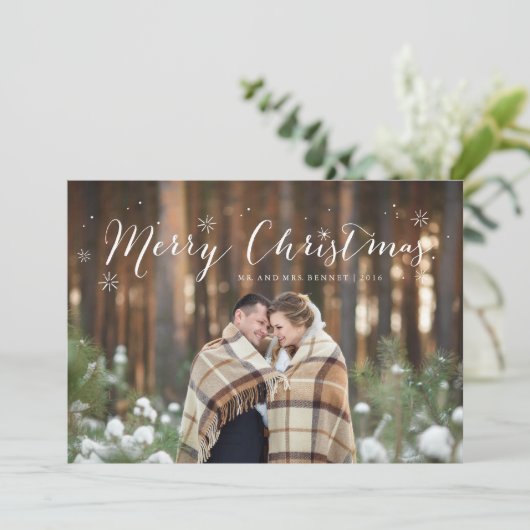 kerstkaart (Staand voorkant)