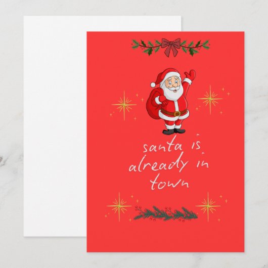 kerstkaart (Voorkant / Achterkant)