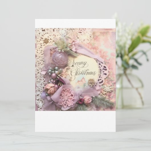 Kerstkaart (Staand voorkant)