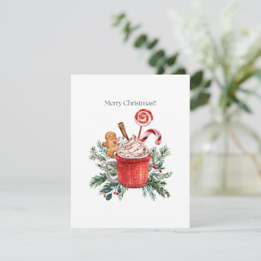 kerstkaart (Staand voorkant)