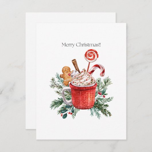 kerstkaart (Voorkant / Achterkant)