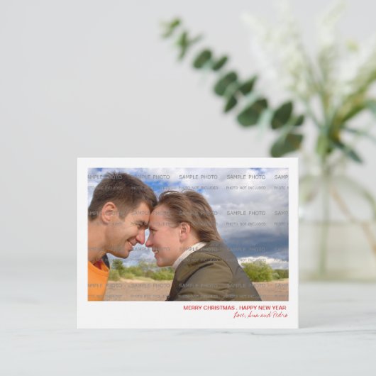 kerstkaart (Staand voorkant)