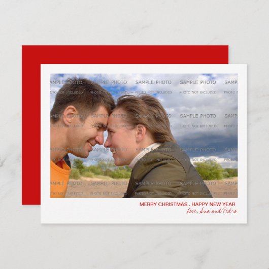 kerstkaart (Voorkant / Achterkant)