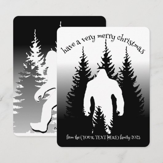 kerstkaart (Voorkant / Achterkant)