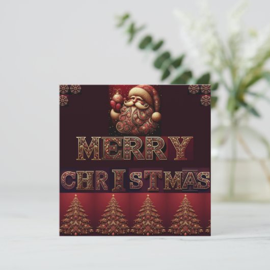 kerstkaart (Staand voorkant)