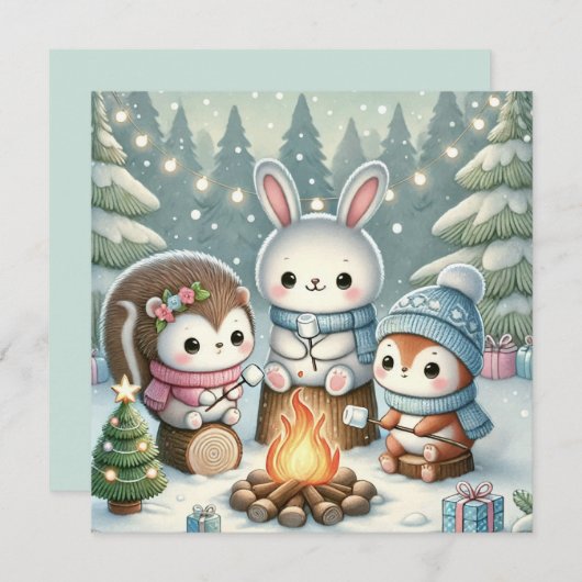 kerstkaart (Voorkant / Achterkant)