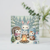 kerstkaart (Staand voorkant)