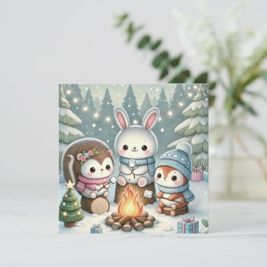 kerstkaart (Staand voorkant)