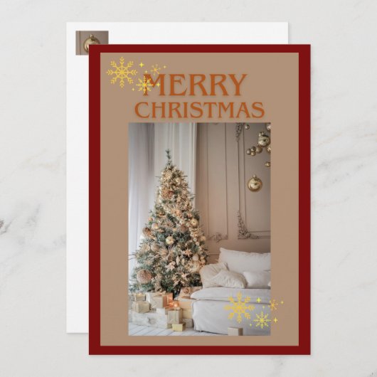 kerstkaart (Voorkant / Achterkant)