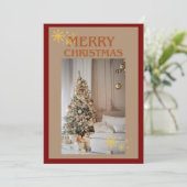 kerstkaart (Staand voorkant)