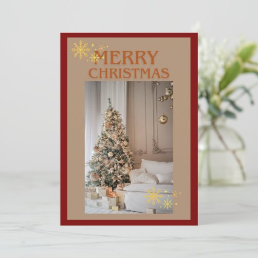 kerstkaart (Staand voorkant)