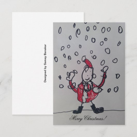 kerstkaart (Voorkant / Achterkant)