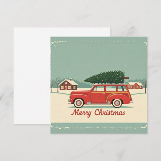 Kerstkaart (Voorkant / Achterkant)