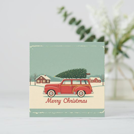 Kerstkaart (Staand voorkant)