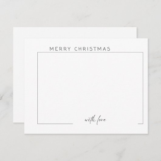 kerstkaart (Voorkant / Achterkant)