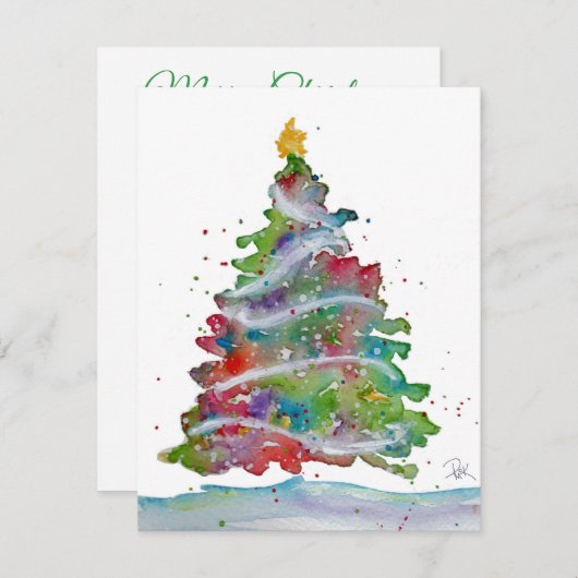 Kerstkaart (Voorkant / Achterkant)