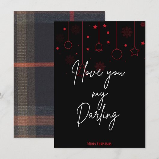 kerstkaart (Voorkant / Achterkant)