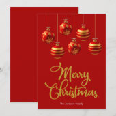 Kerstkaart (Voorkant / Achterkant)