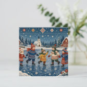 Kerstkaart (Staand voorkant)