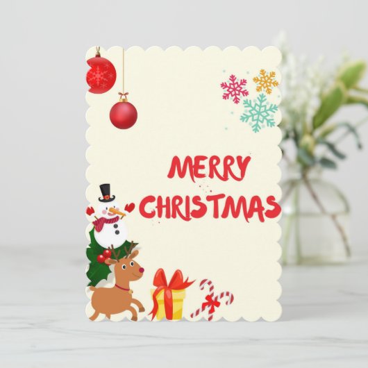 KERSTKAART (Staand voorkant)