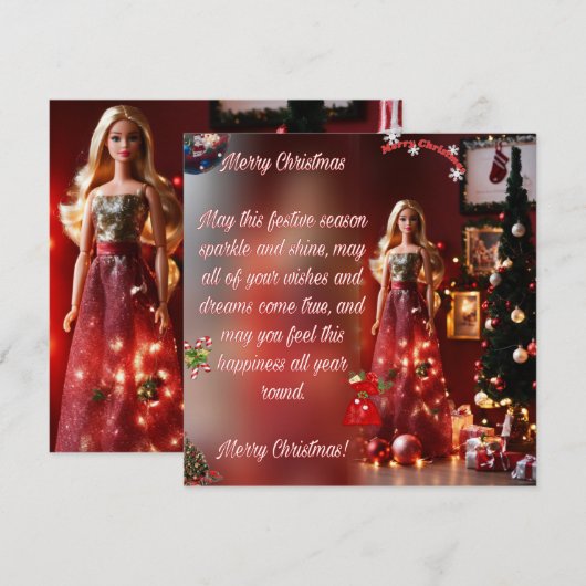 kerstkaart (Voorkant / Achterkant)