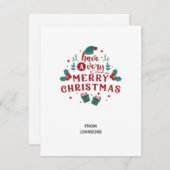 kerstkaart (Voorkant / Achterkant)